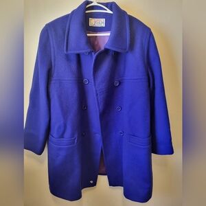 beautiful royal blue womens coat jacket sizr 18 but i feel it fits a size 12/14